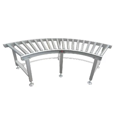 Gebogen roltransporteur